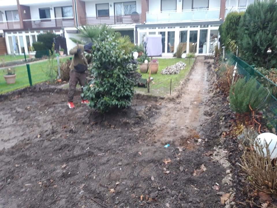 Haus Garten Umgestaltung Naturstein