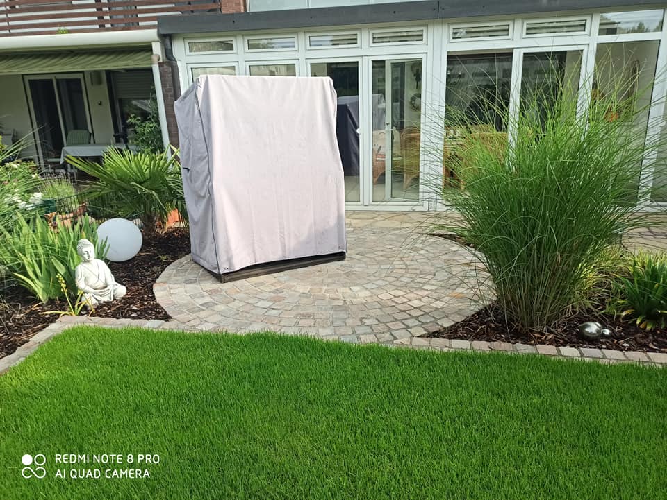 Haus Garten Umgestaltung Naturstein