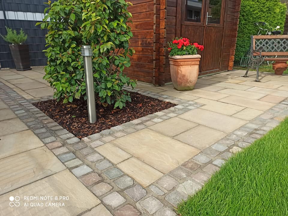 Haus Garten Umgestaltung Naturstein